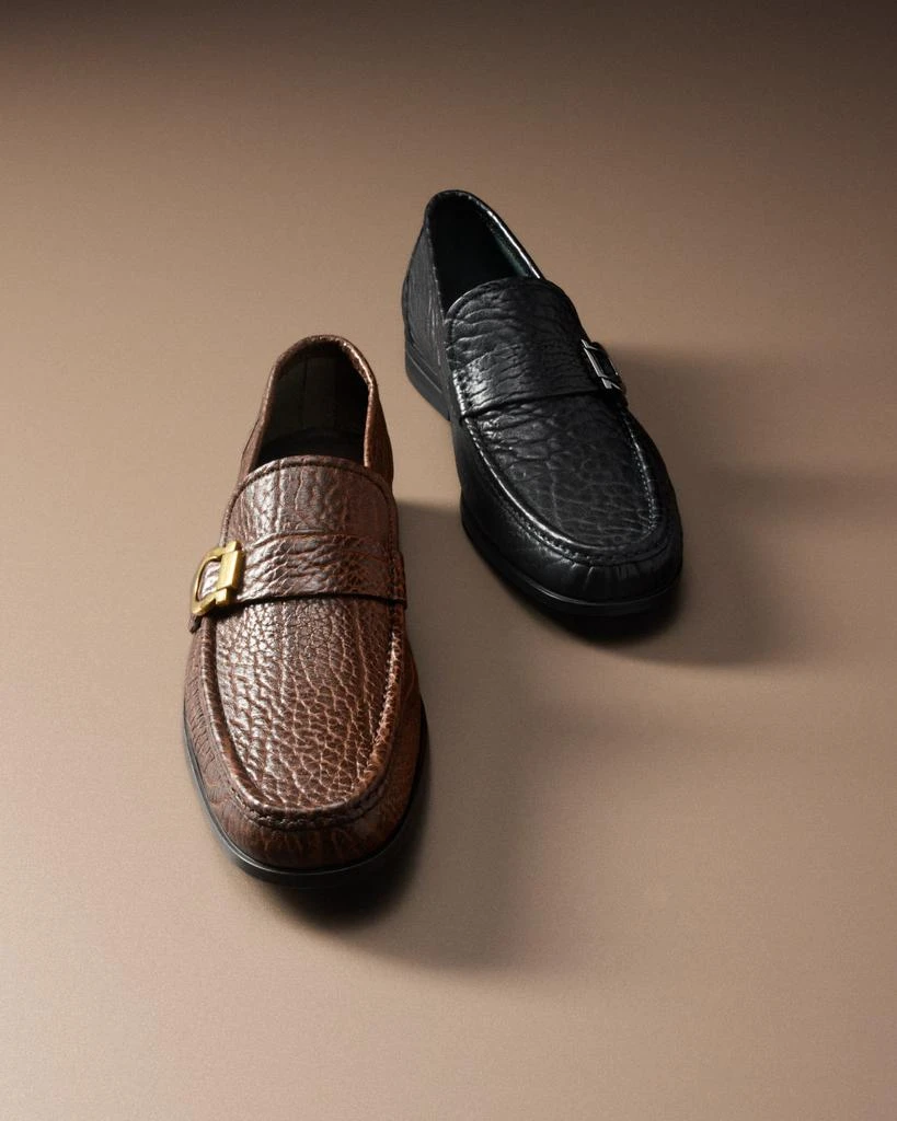 Salvatore Ferragamo Men
s Caspian 2 Leather Moc-Toe Loafers 4