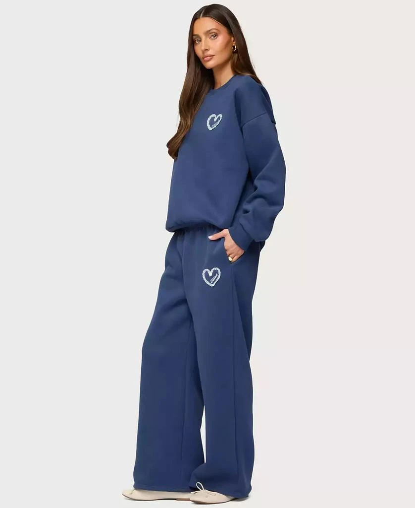 Edikted Women's Love Wide Leg Sweatpants 3
