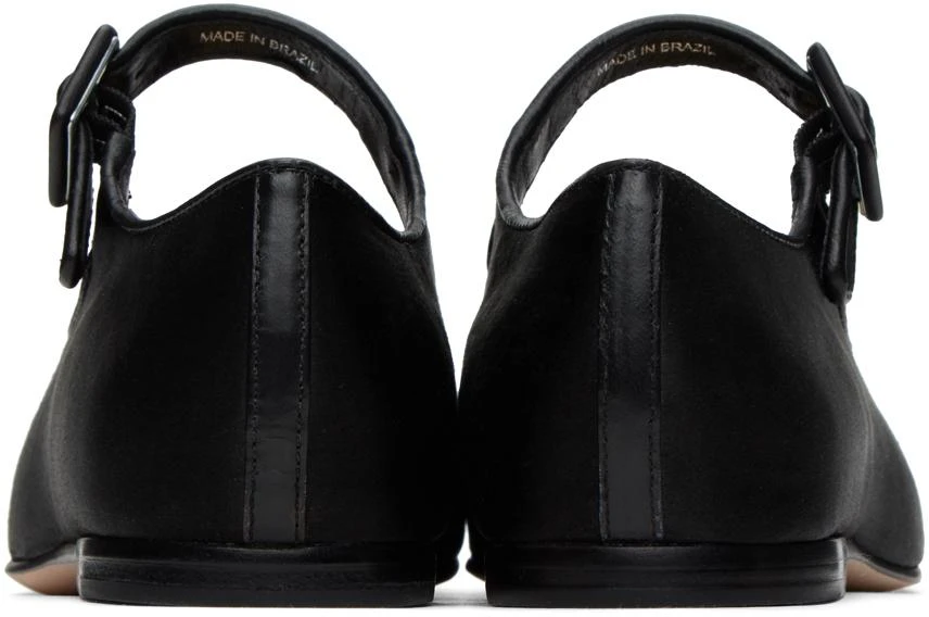 Sandy Liang SSENSE Exclusive Black Mary Jane Pointe Ballerina Flats 2