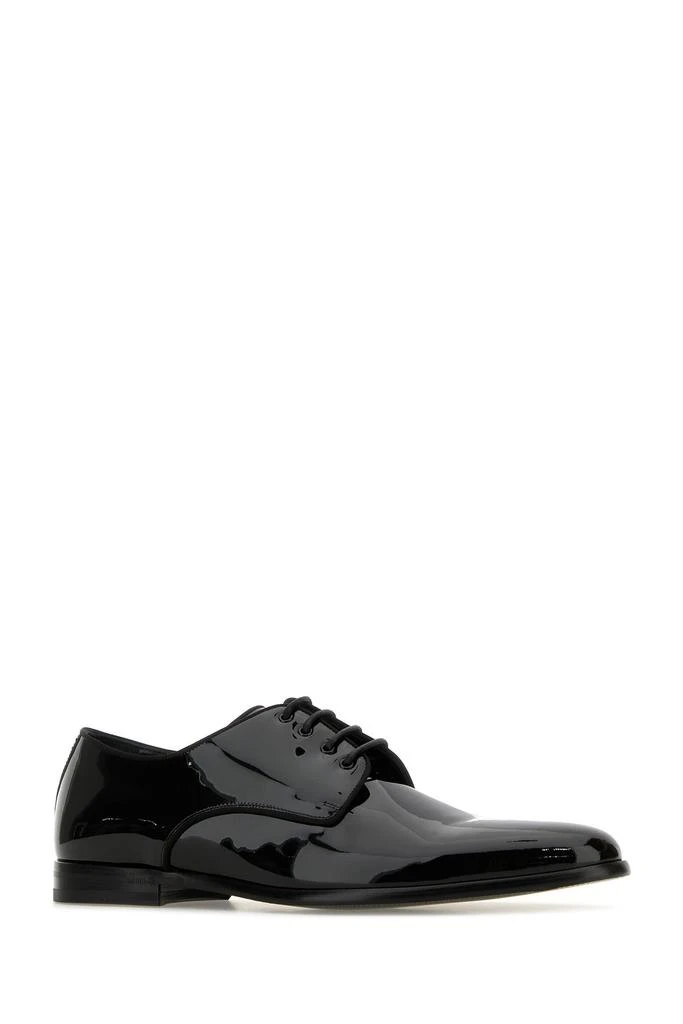 Dolce & Gabbana Black leather Raffaello lace-up shoes 1
