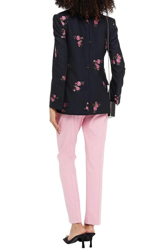 RED Valentino Double-breasted embroidered wool-blend twill blazer 3