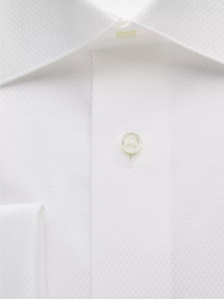 David Donahue Trim-Fit Dobby Weave Formal Shirt 3