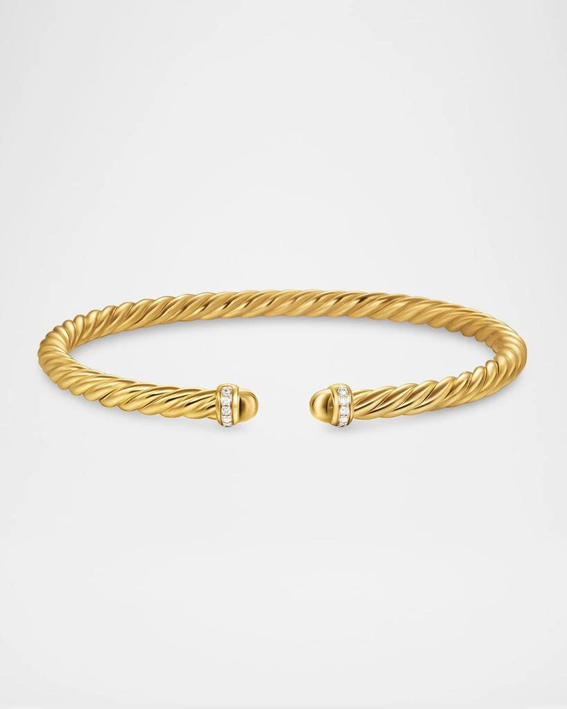 David Yurman Modern Cablespira Bracelet in 18K Gold with Gemstones and Diamonds 5