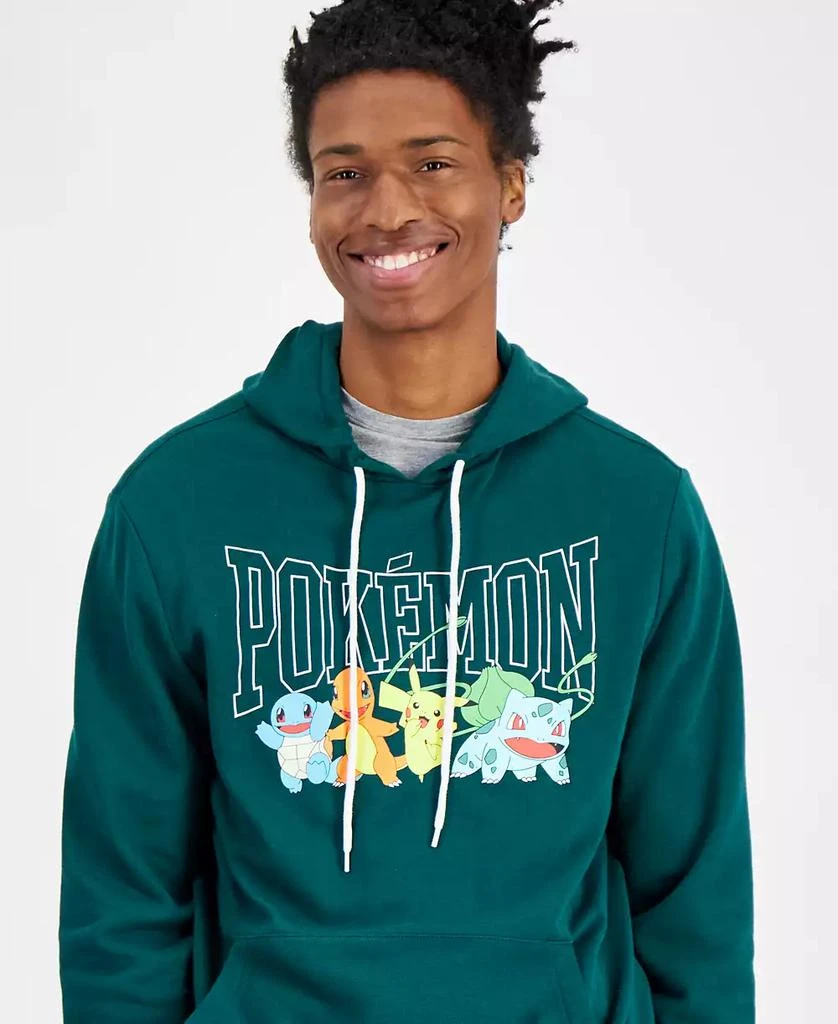 Hybrid Men's Pokémon Gang Regular-Fit Printed Fleece Hoodie 3