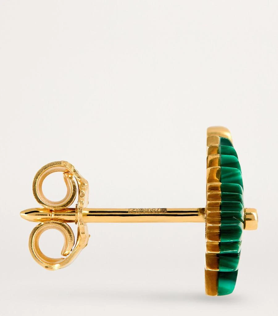 L'ATELIER NAWBAR Yellow Gold, Diamond and Malachite Psychedeliah Earrings 4