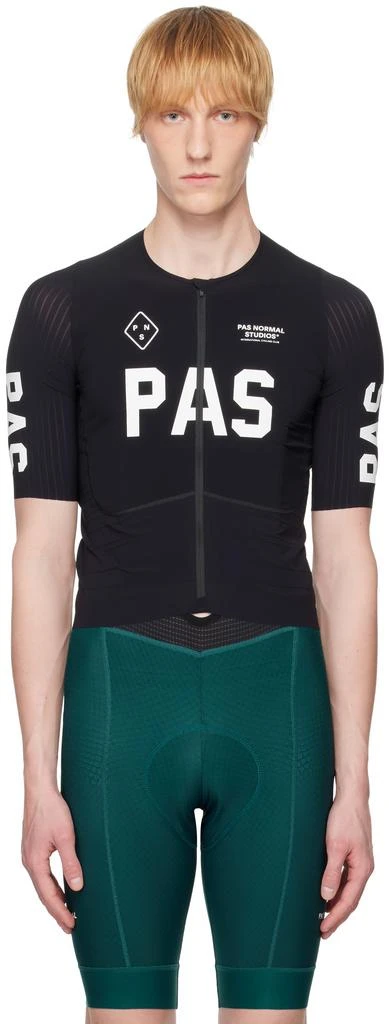 Pas Normal Studios Black 'PAS' Mechanism Pro Jersey T-shirt 1