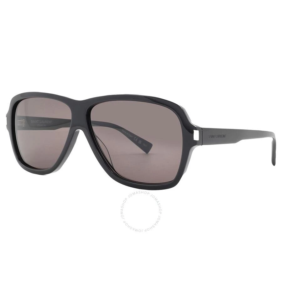 Yves Saint Laurent Dark Grey Square Men's Sunglasses SL 609 CAROLYN 001 62 2