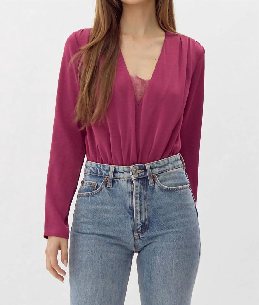 Adelyn Rae Adelyn Rae - Cassidy Pleated Bodysuit
