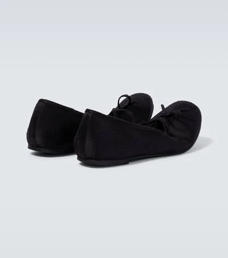 Balenciaga Leopold satin flats 6