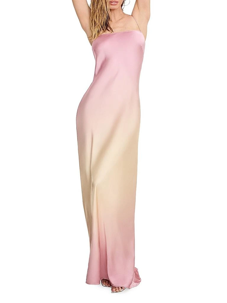 Good American Satin Slip Maxi Dress 2