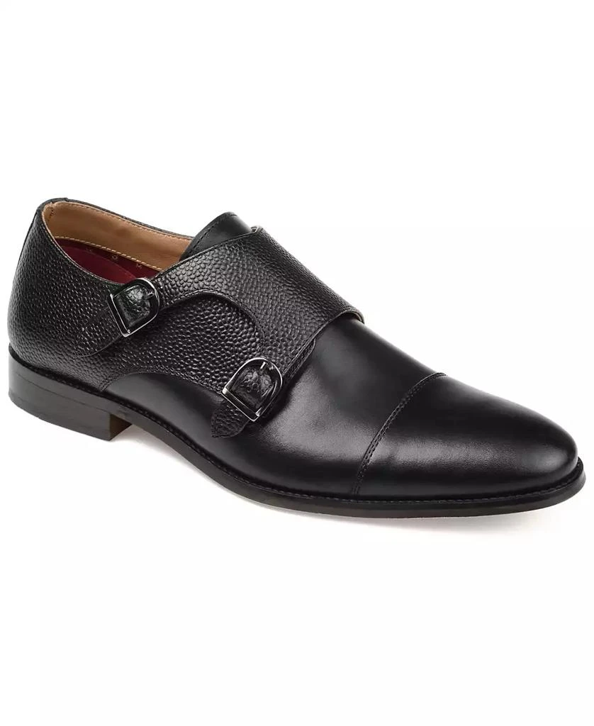 Thomas & Vine Men's Calvin Double Monk Strap Dress Shoe 1