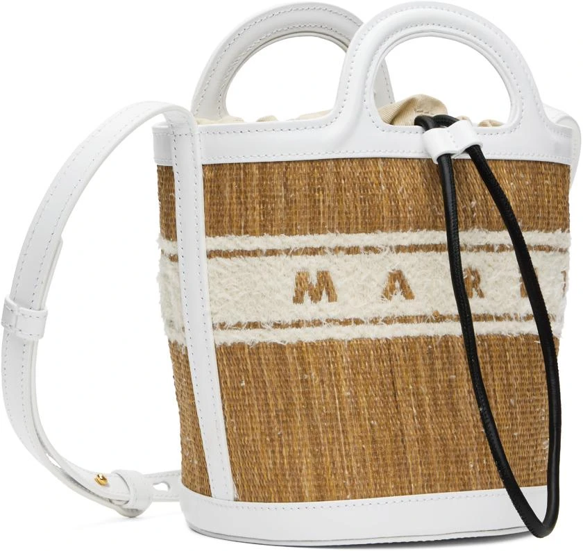Marni White Tropicalia Mini Bucket Bag 2