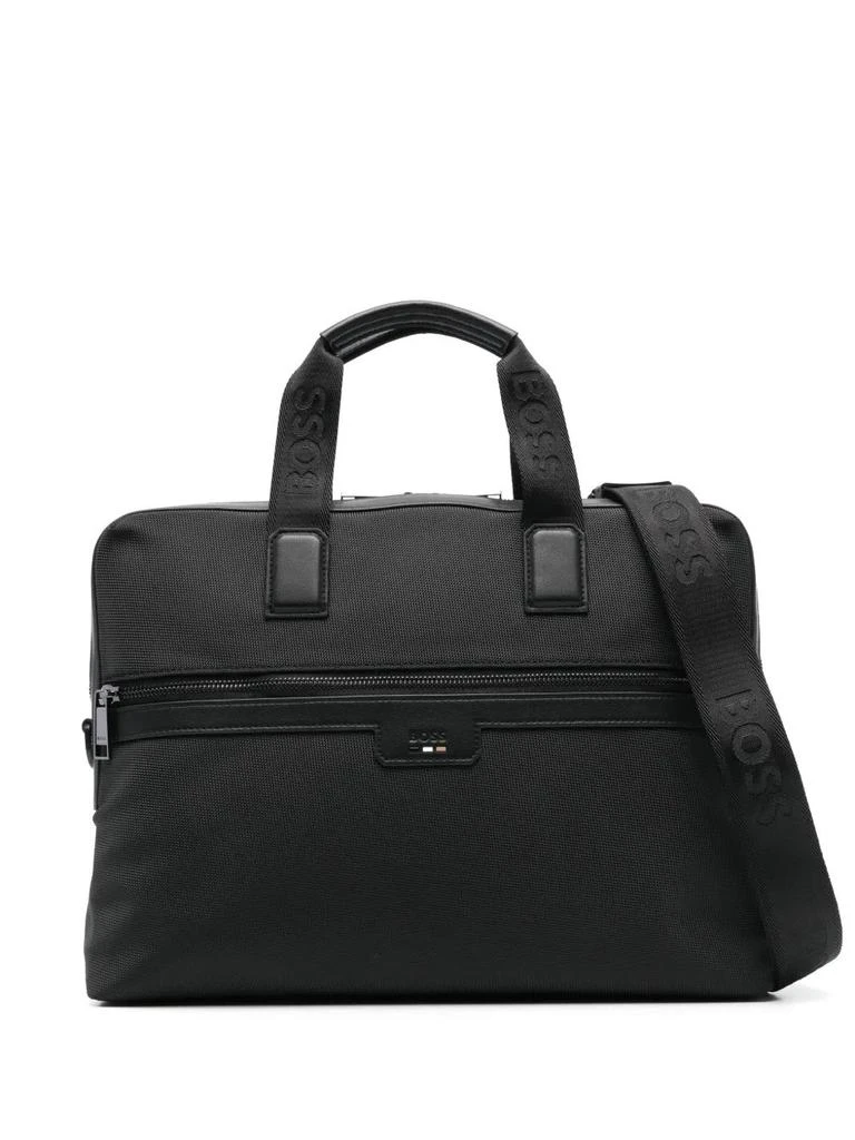 Hugo Boss Men's Ray Top Handle Document Case, Black 1