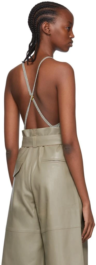 AERON Green Viscose Silver Bodysuit 3