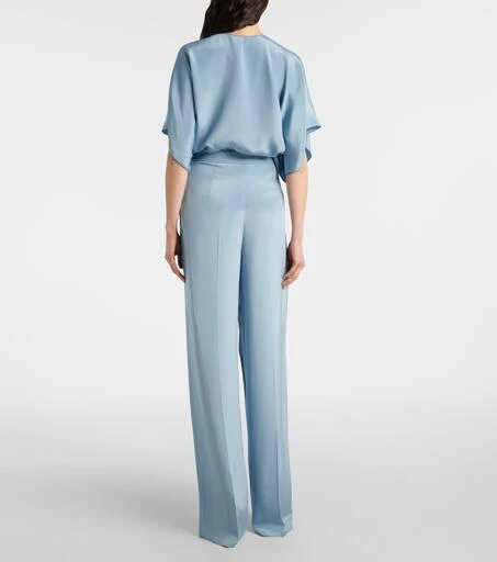 Max Mara Origano high-rise silk wide-leg pants 3