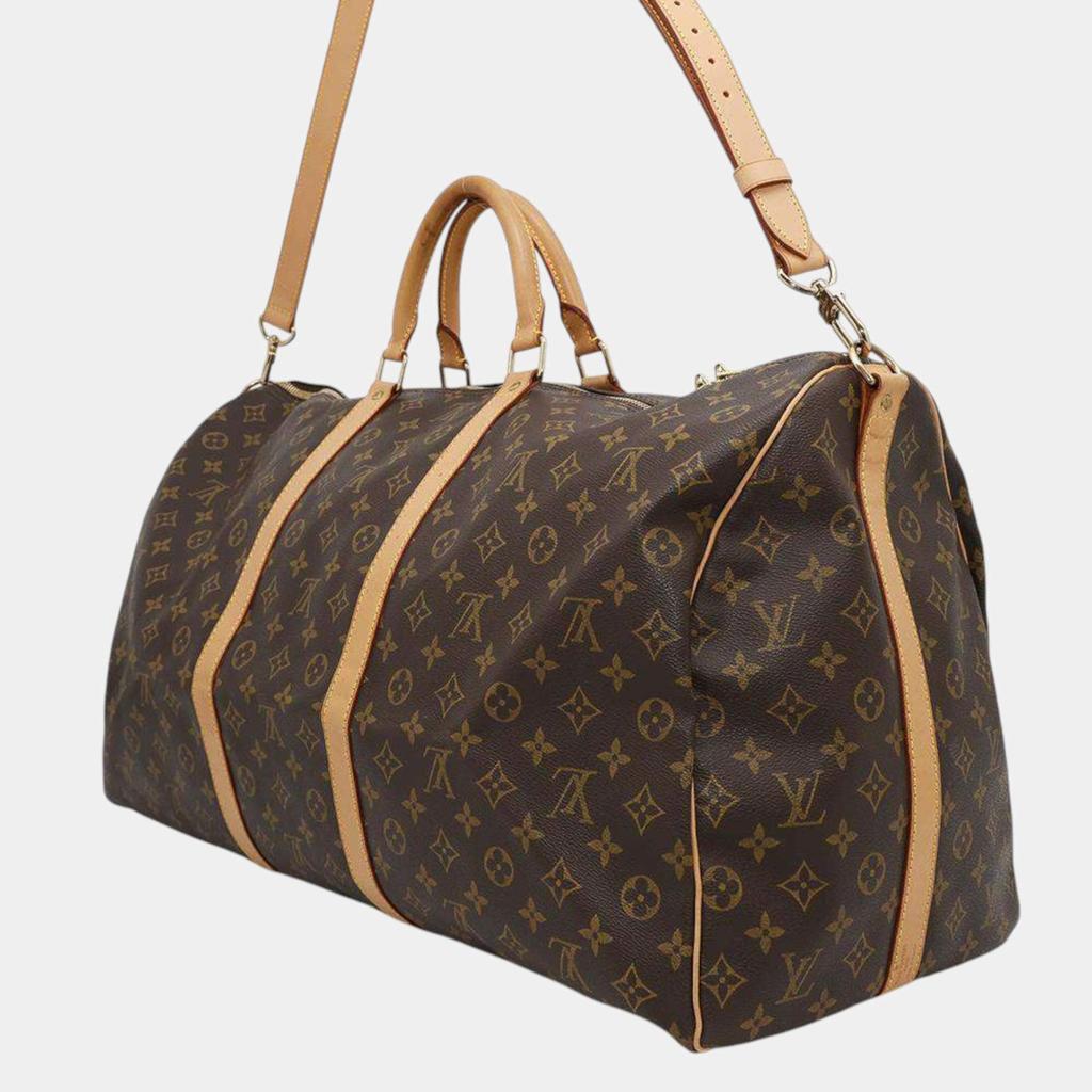 Louis Vuitton Louis Vuitton  Brown Monogram Keepall Bandouliere 60 Satchel Bag