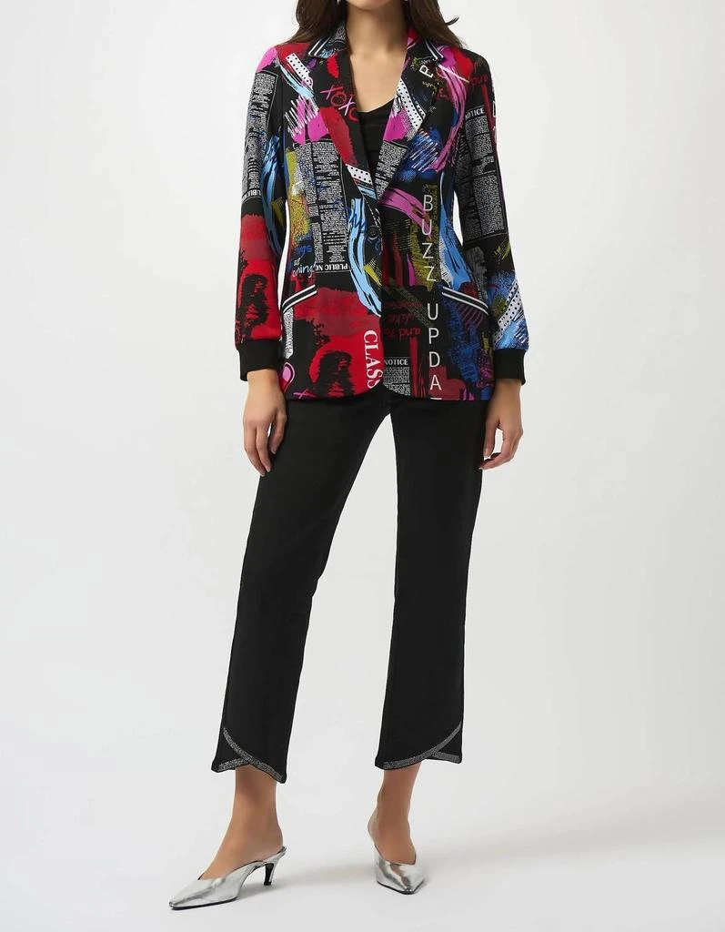 JOSEPH RIBKOFF Joseph Ribkoff - Newspaper Print Blazer 4