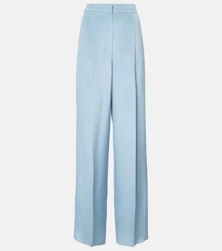 Max Mara Origano high-rise silk wide-leg pants 1