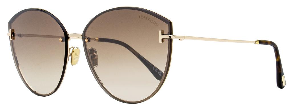 Tom Ford Women's Evangeline Sunglasses TF1106 28G Gold/Havana 63mm