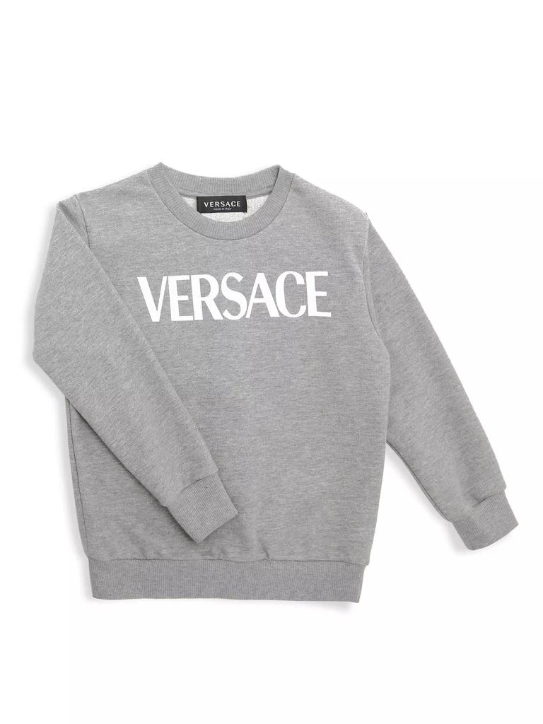 Versace Little Kid's &amp; Kid's Logo Crewneck Sweatshirt 1