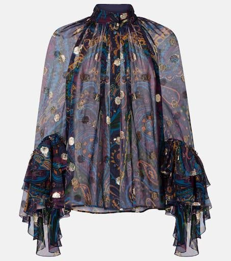 ETRO Paisley silk blouse 1