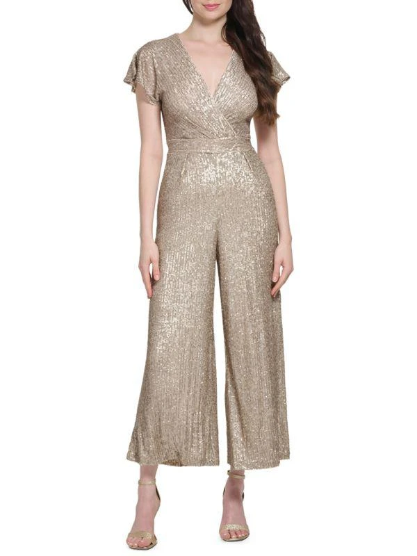Eliza J Sequin Wide Leg Jumpsuit 1