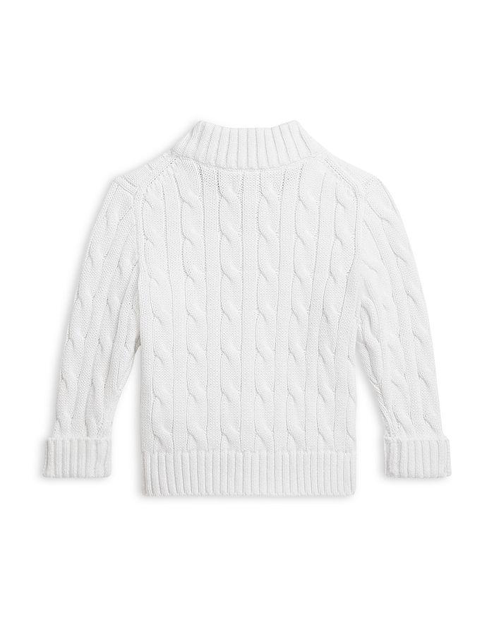 Ralph Lauren Polo Boys
 Cable Knit Cotton Full Zip Sweater - Baby