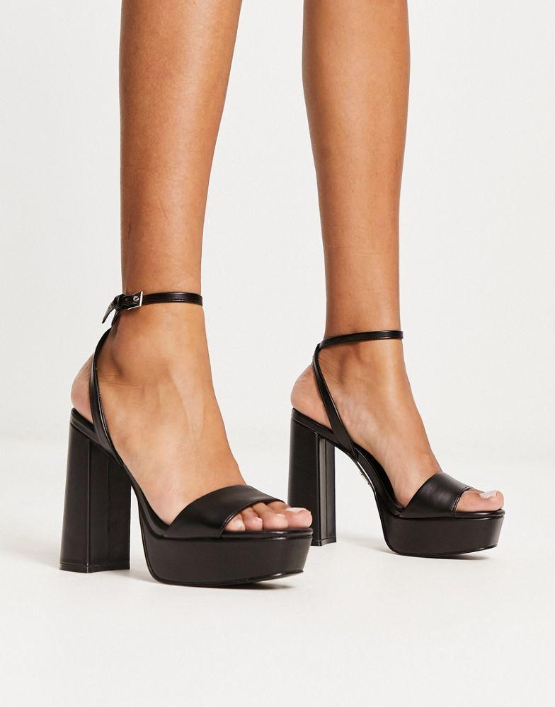 Steve Madden Steve Madden Lessa platform heeled sandals in black