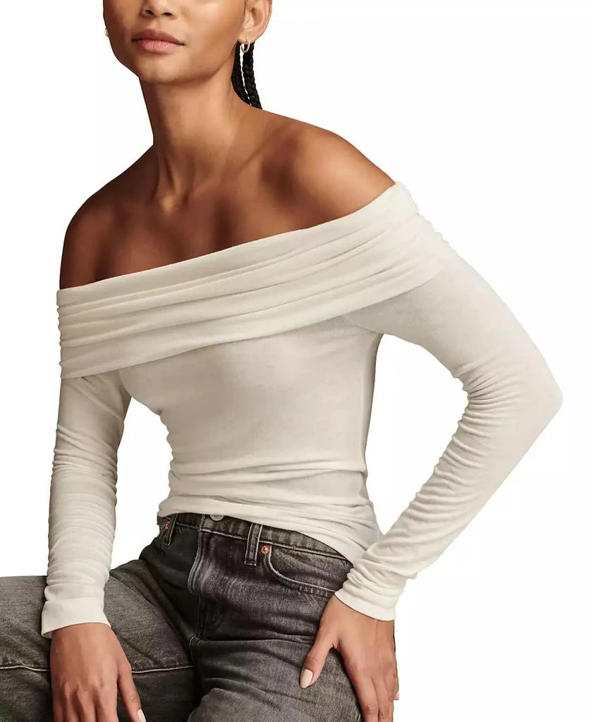 Lucky Brand Women's Off-The-Shoulder Long-Sleeve Top 5