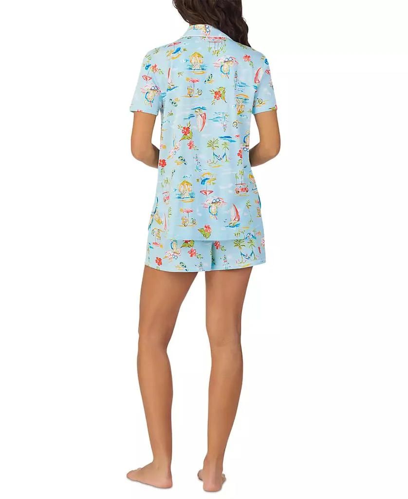 Cuddl Duds Women's Printed Short-Sleeve Boxer Pajama Set 4