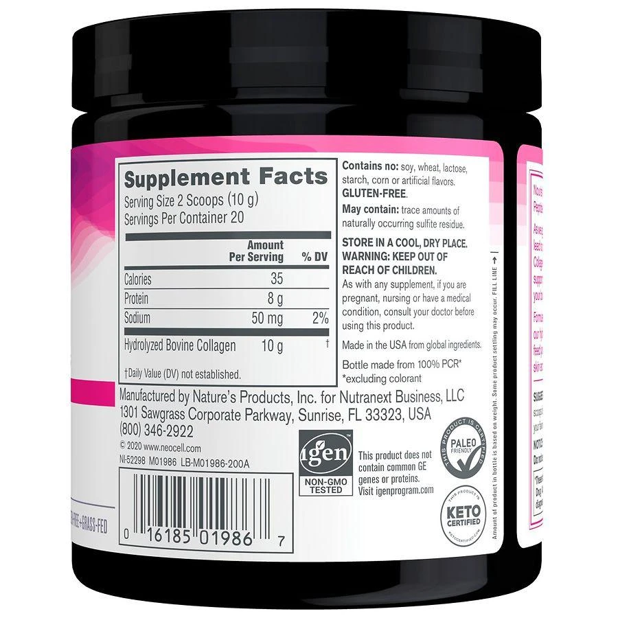 NeoCell Super Collagen Peptide Powder Unflavored 4