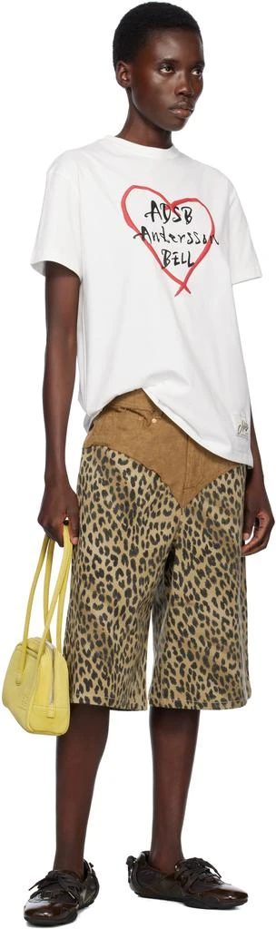 ANDERSSON BELL White Heart Kelly Logo T-shirt 4