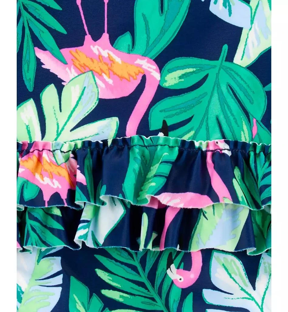 Carter's Baby Girls One-Piece Tropical Flamingo Rash Guard Swimsuit 3