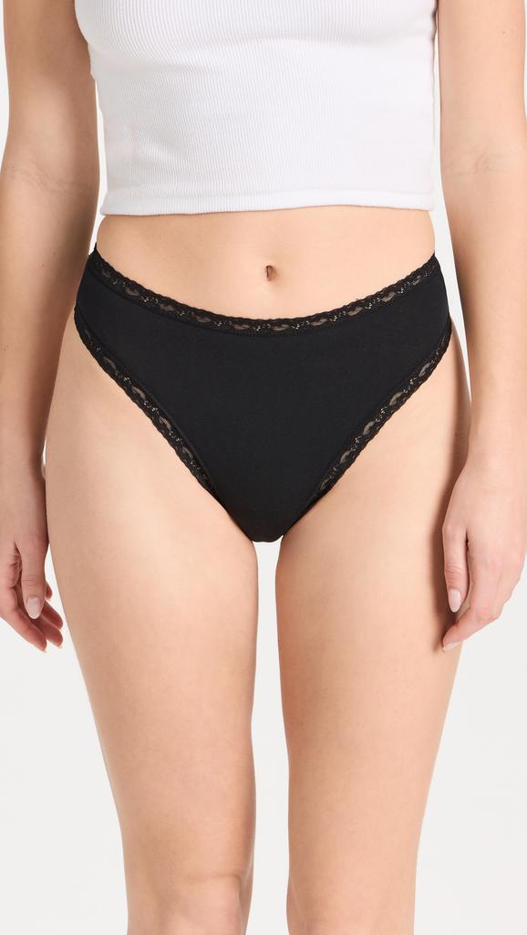 Stripe  Stare High Waisted Thong Four Pack