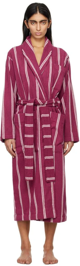 Tekla Purple Classic Bathrobe 1