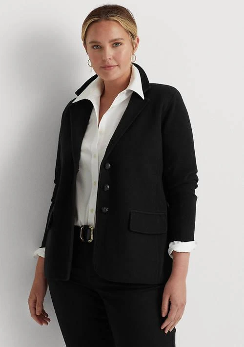Ralph Lauren Ralph Lauren Plus Size Combed Cotton Blazer 1