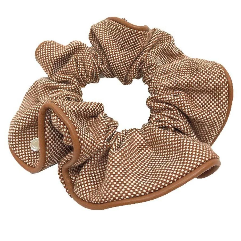 Hermes gold Cotton Leather Scrunchie (Pre-Owned)