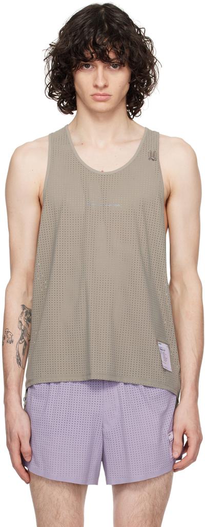 Satisfy Gray Scoop Neck Tank Top