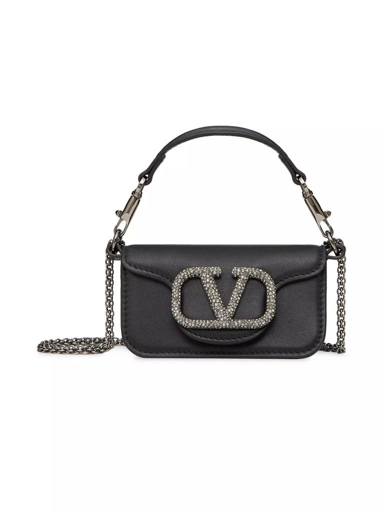 Valentino Locò Micro Bag With Chain And Jewel Logo 1