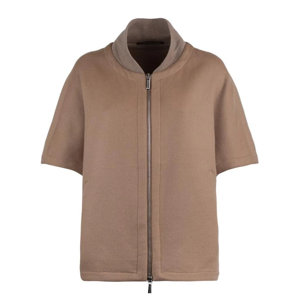 Moorer Moorer Short Hazelnut Hood Matched With Down Jacket 4