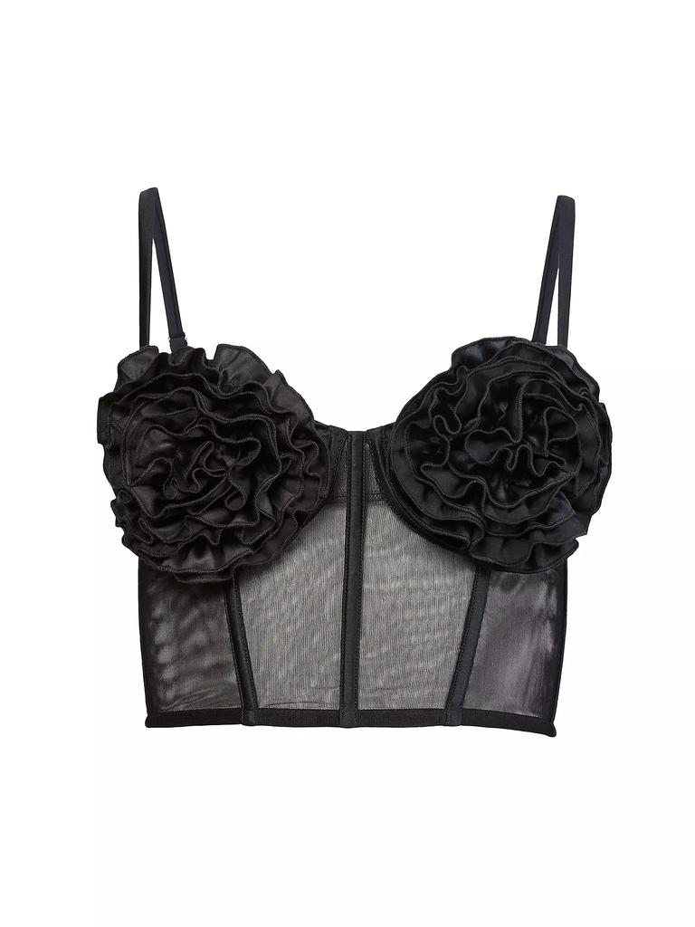 Fleur du Mal Fleur du Mal x Marilyn Monroe Rose Cup Cropped Bustier