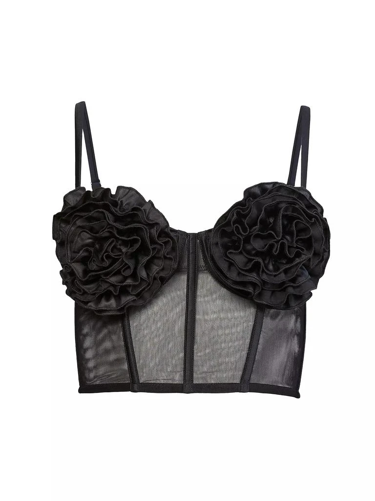 Fleur du Mal Fleur du Mal x Marilyn Monroe Rose Cup Cropped Bustier 1