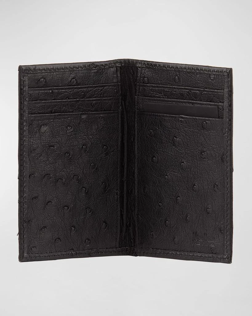 Abas Ostrich Bi-Fold Card Case 2