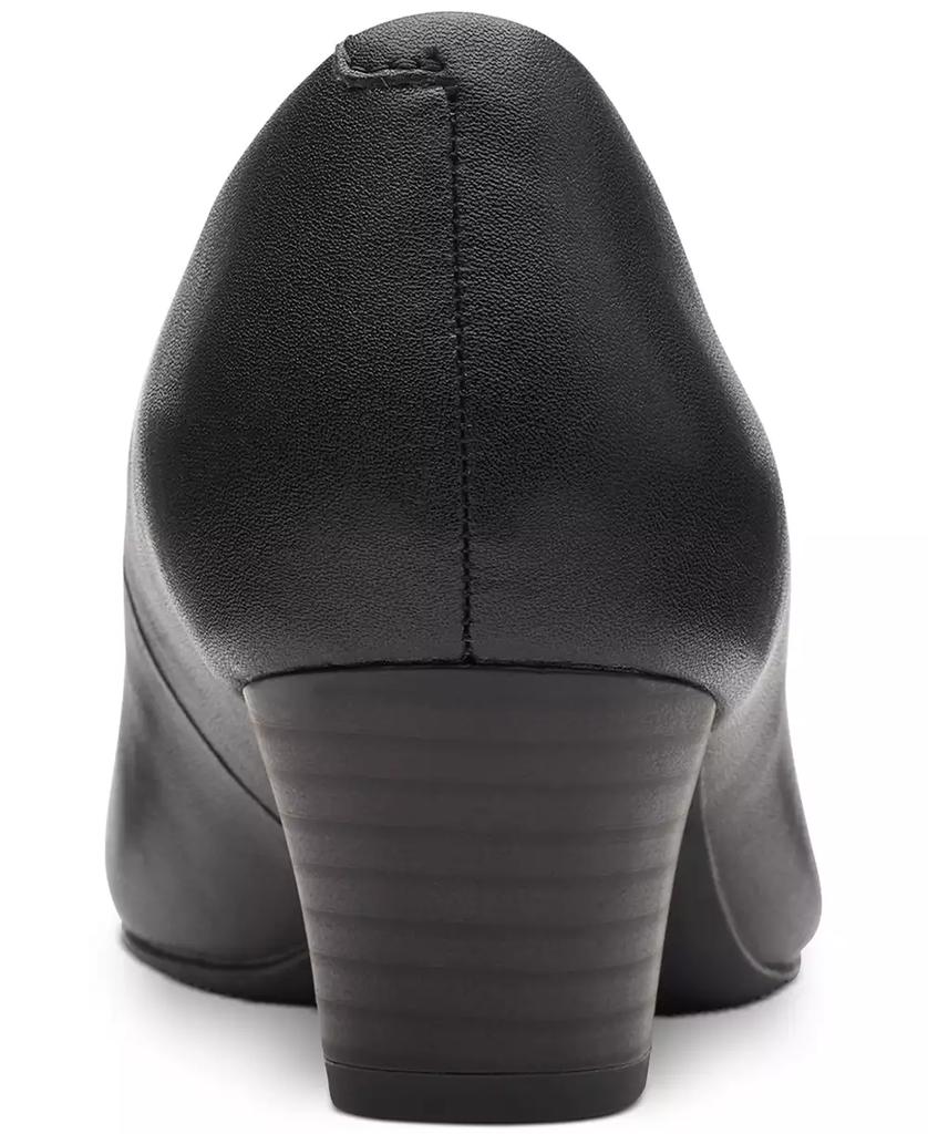 Clarks Women's Teresa Step Pump, Black Tweed Combi, 9.5 Wide