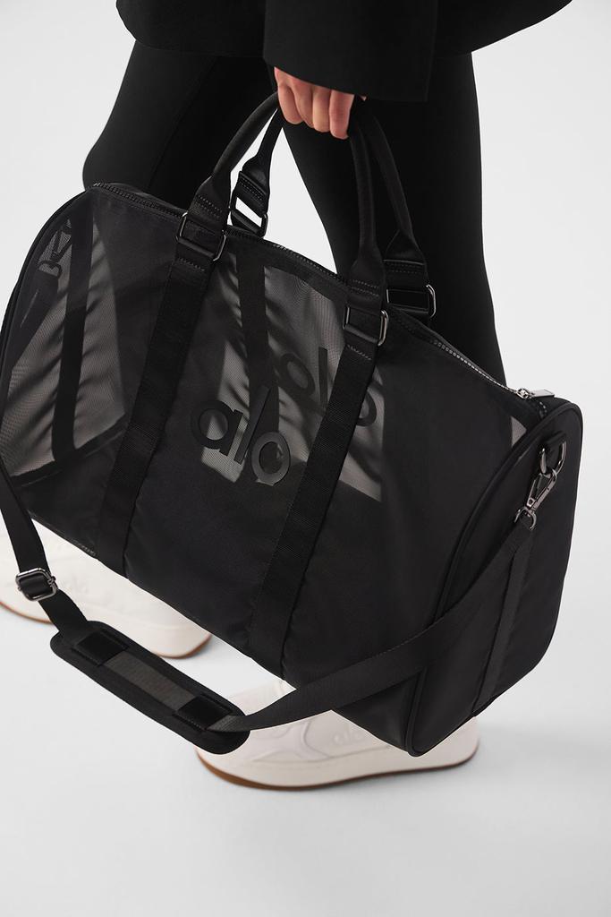 【高い素材】 Black - Duffle Sheer Alo White Free - Bags Travel - Size One バッグ