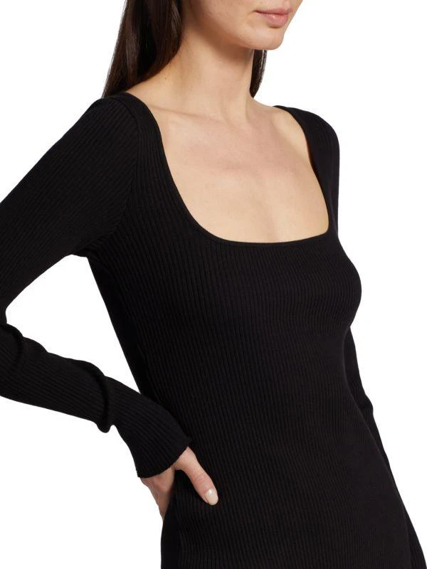 Vince Rib-Knit Mini Dress 4
