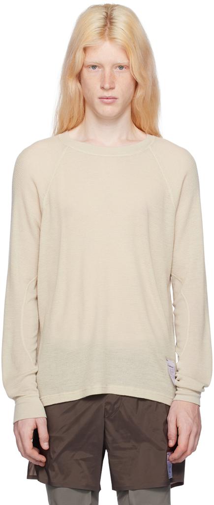 Satisfy Beige Base Layer Long Sleeve T-Shirt