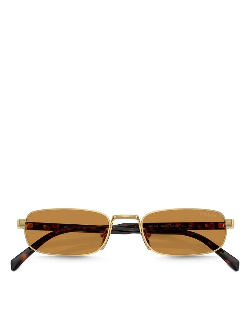 Prada Iconic Plaque Rectangle Sunglasses, 54mm 2