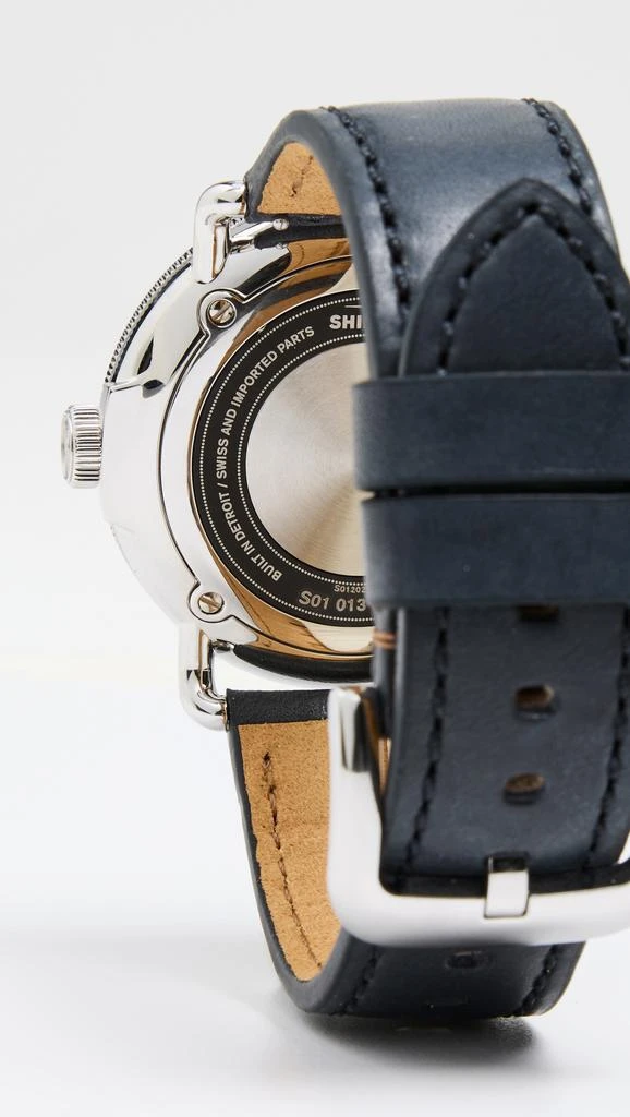 Shinola Canfield Model C56 3hd 43mm, Navy Leather Watch 3