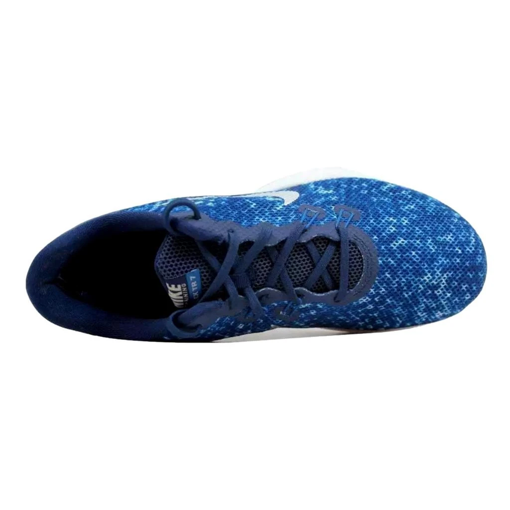 NIKE Flex Trainer 7 IG Binary Blue/Metallic Silver  917714-400 Women's 4